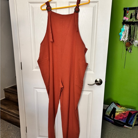 Rust Boho Overalls - Picture 4 of 4